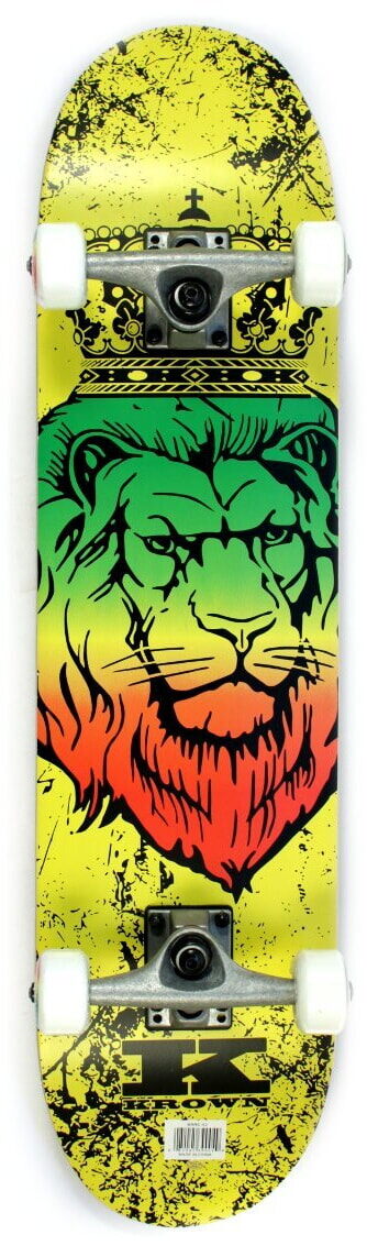 Krown Complete Skateboard Rookie Zion Lion 7.5 Krown Complete Skateboard Rookie Zion Lion 7.5