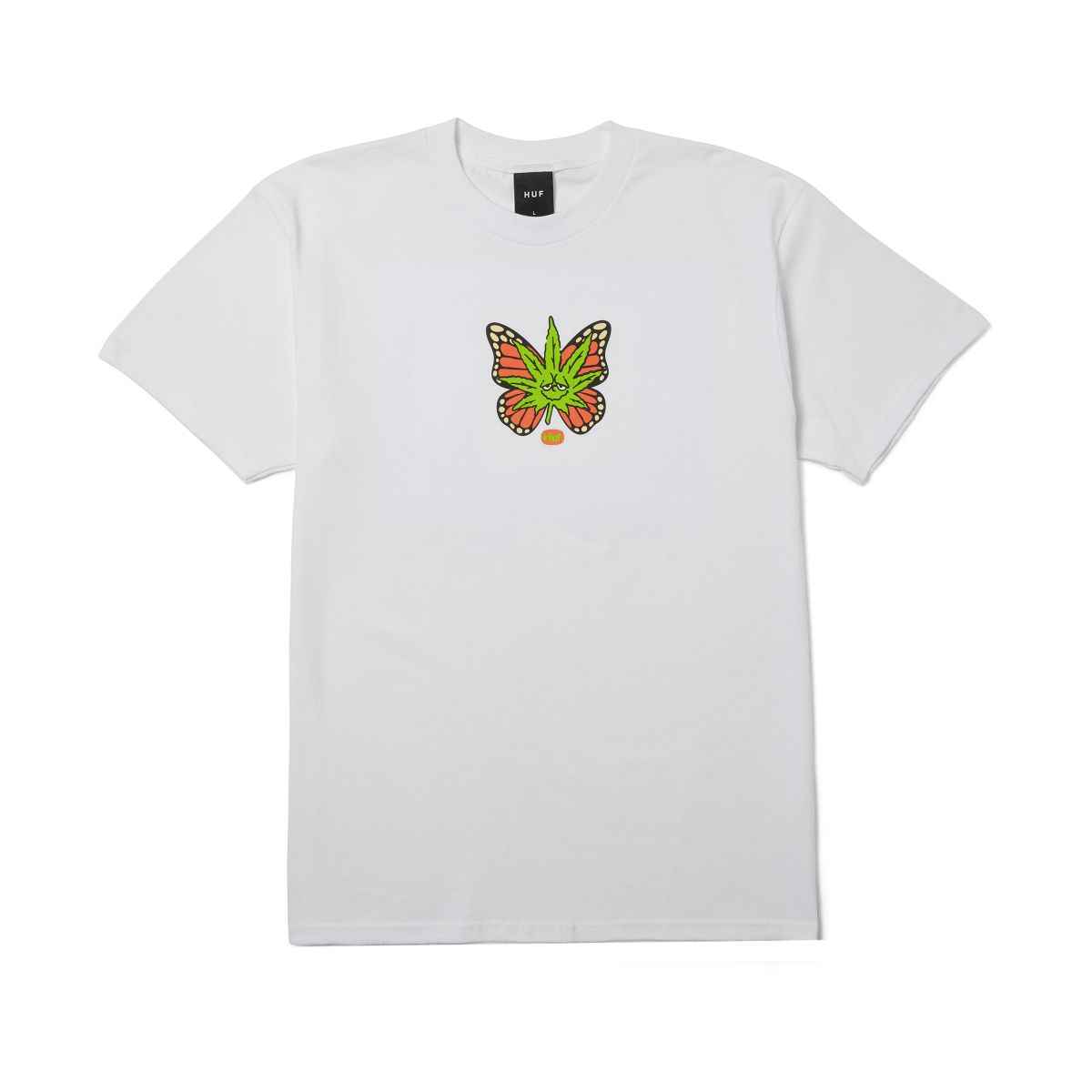 ts02626-white-1 HUF Green Budderfly T-Shirts - white XXL