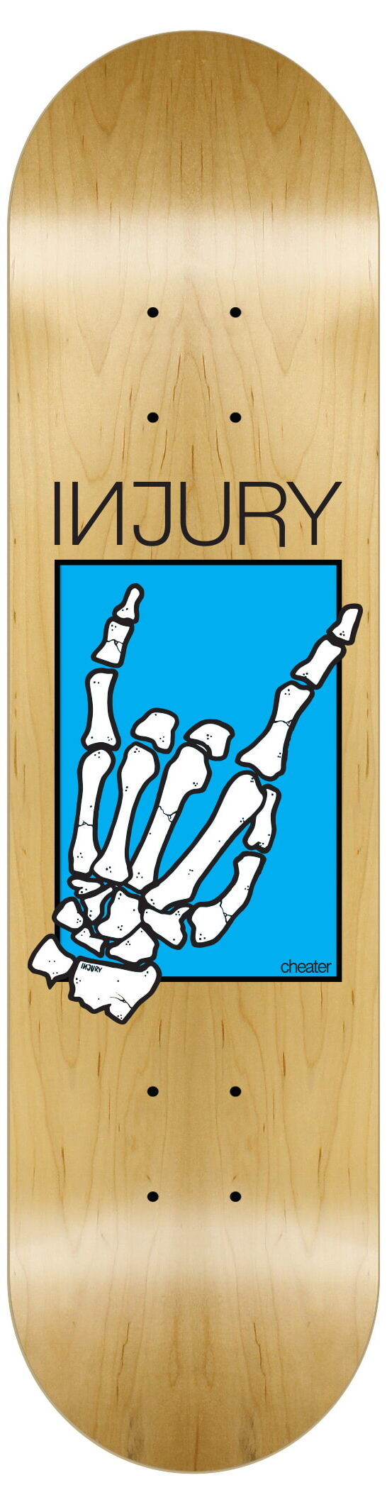 INJURY Skateboard Deck Cheater INJURY Skateboard Deck Cheater