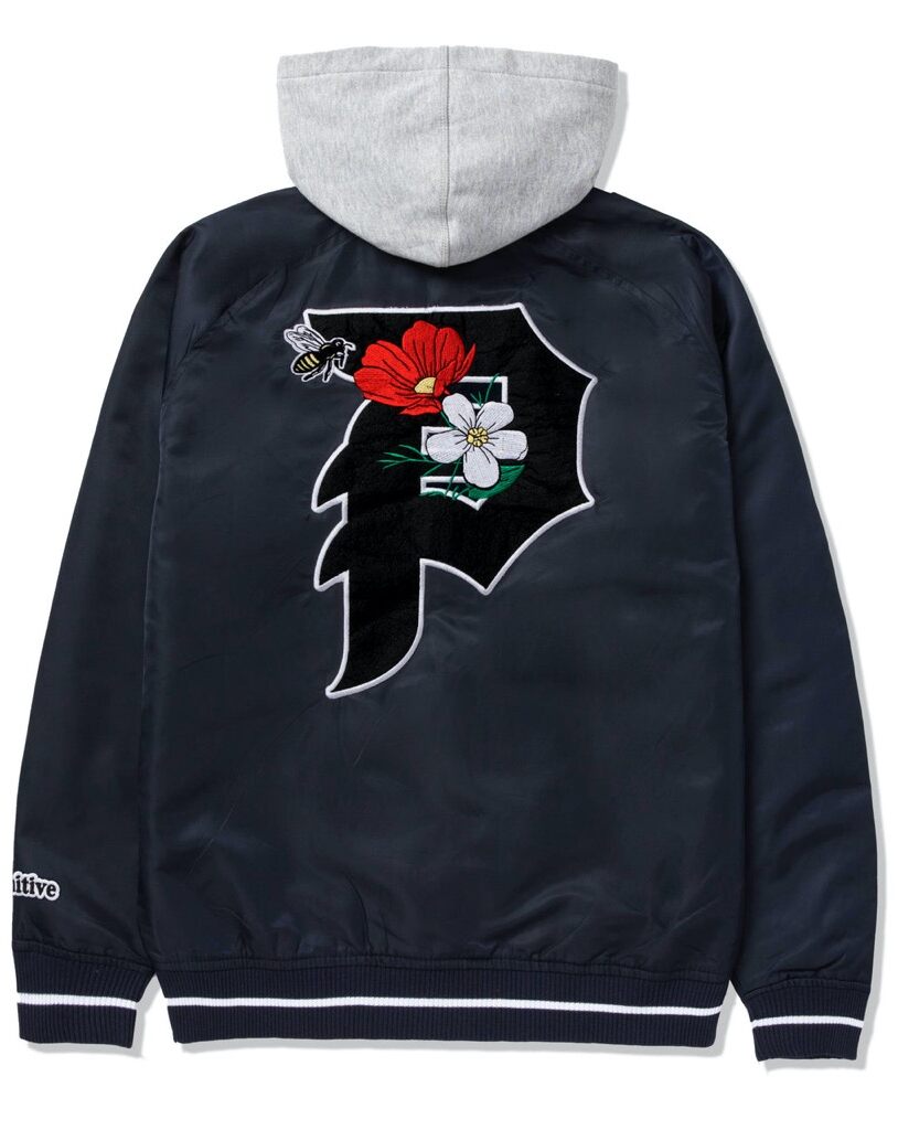 Primitive Keeper Two-Fer Varsity Jacke - navy S