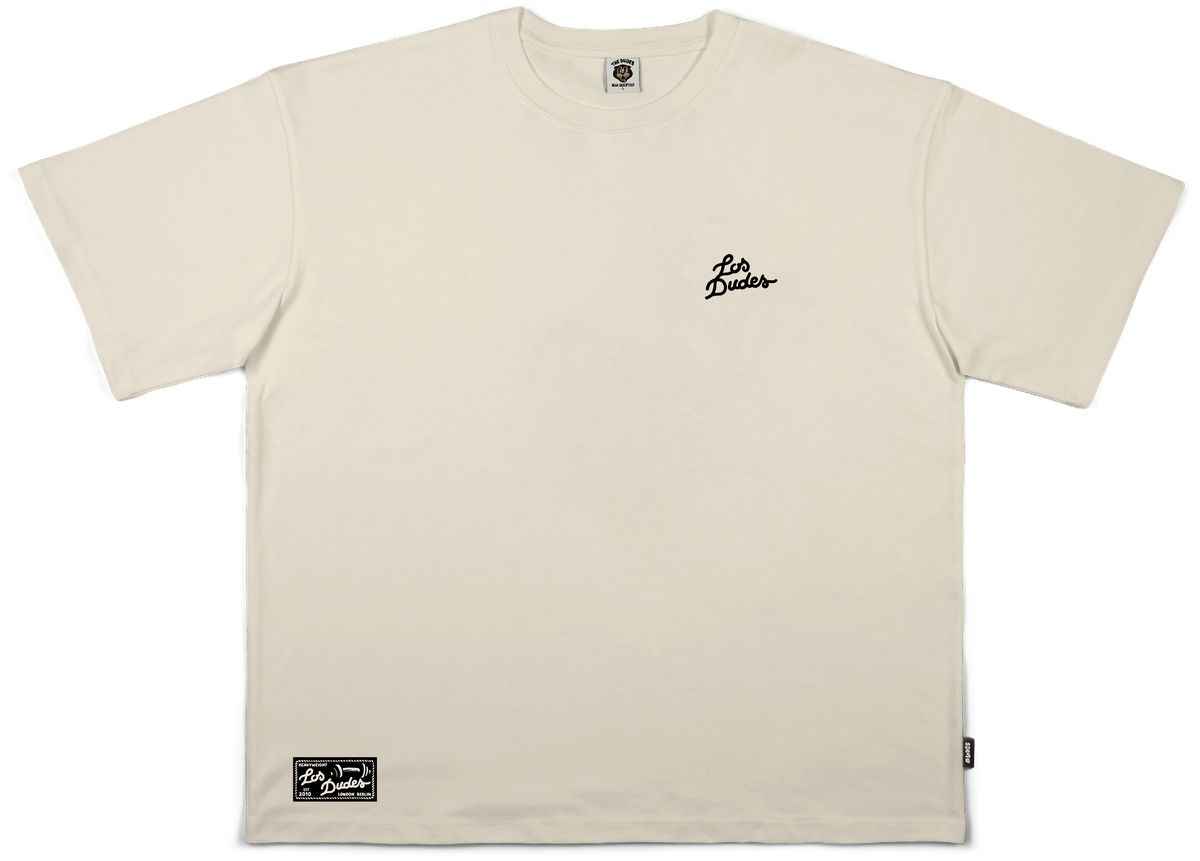 The Dudes Los Dudes Classic T-Shirt Oversize Heavyweight - almond milk XXXL