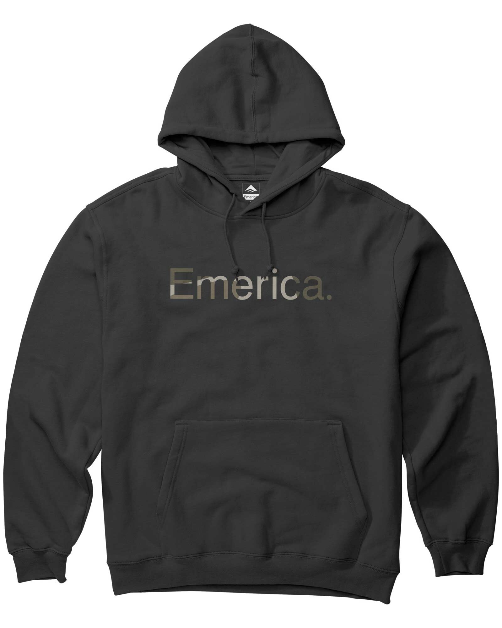 EMERICA Sweat PURE LOGO HOODIE, black/camo XL