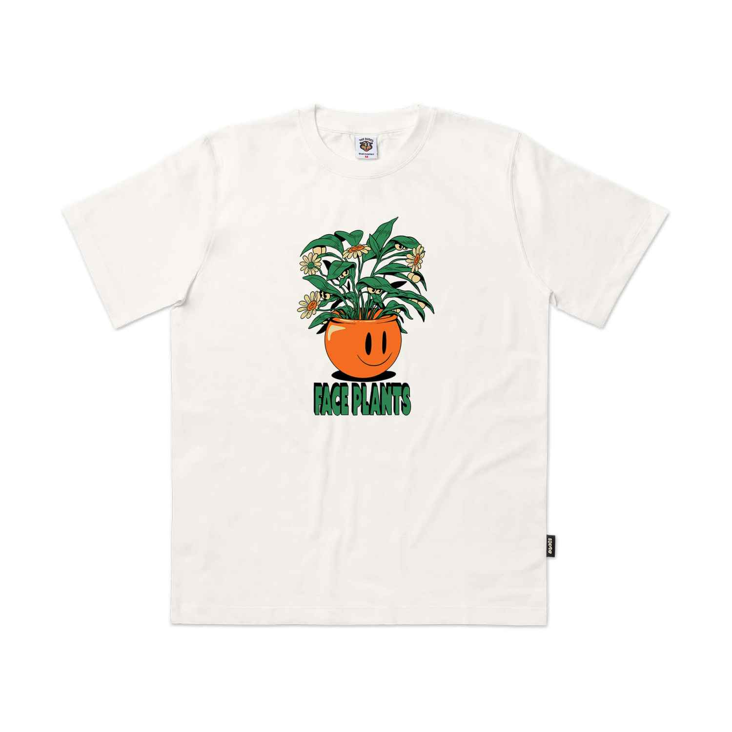10004129-1 The Dudes Face Planter Seasonal T-Shirt - off white