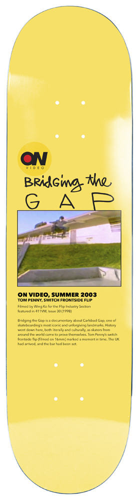 Heritage Skateboard Deck On Video Bridging The Gap 8,25