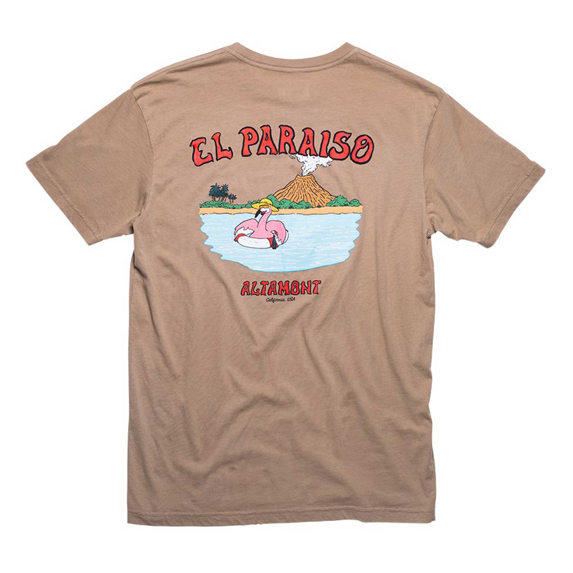 ALTAMONT T-Shirt I EL PARAISO S/S CUSTOM, dark khaki M