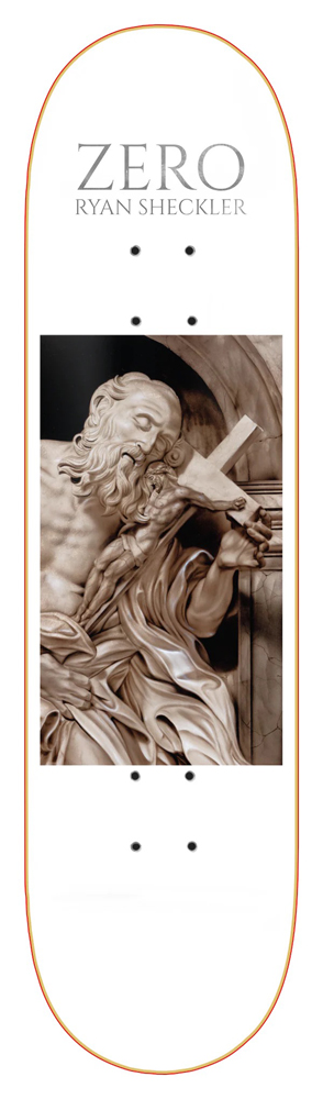 13710109-1 Zero Skateboard Deck Sheckler Beloved Christ 8,25