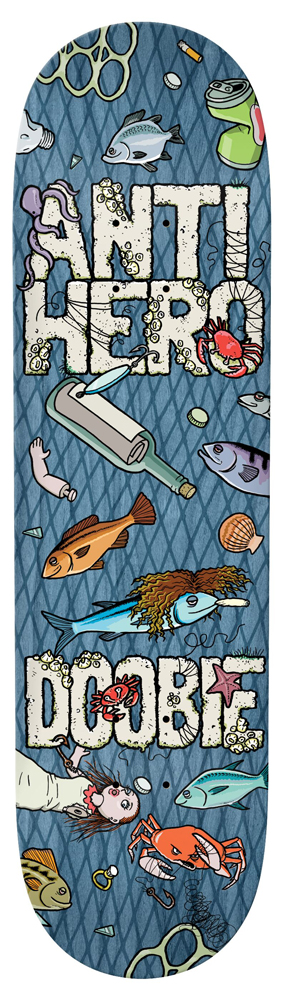 Anti Hero Skateboard Deck Doobie Catch Of The Day 8,75