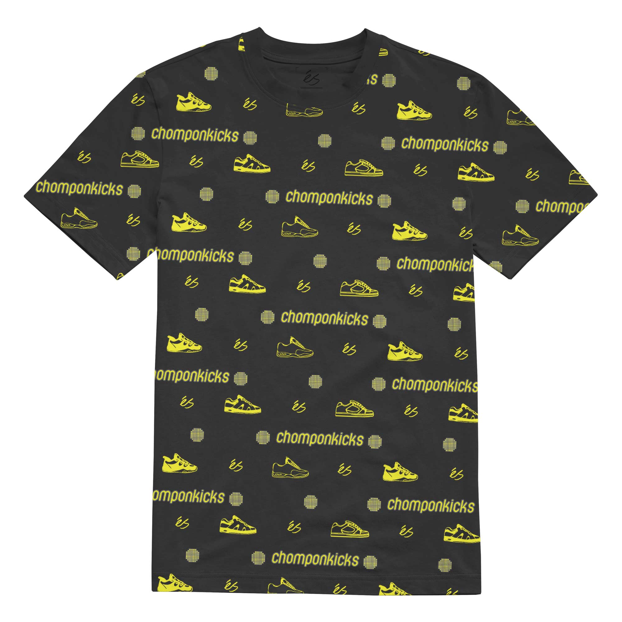 eS SKB T-Shirt CHOMP REPEAT noir