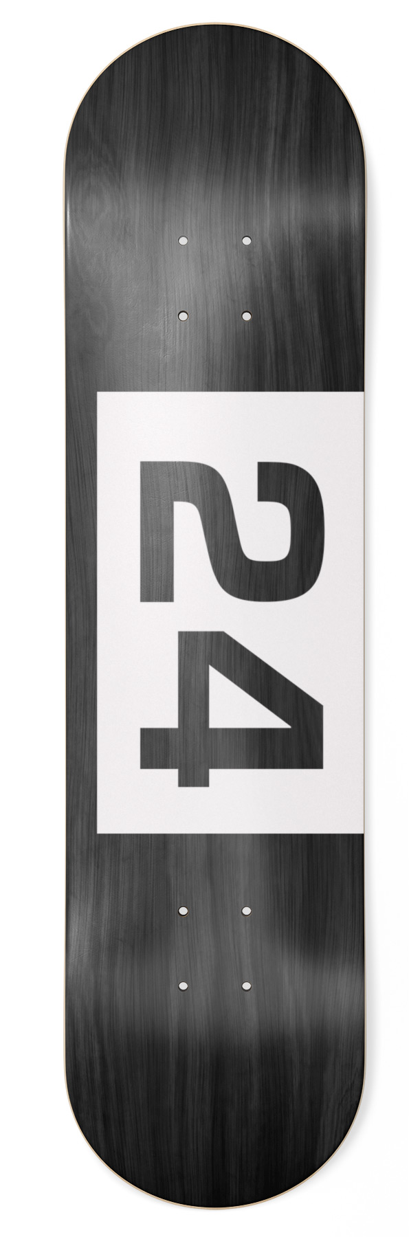 Skateshop24 - 24 white Skateboard Deck 8.75