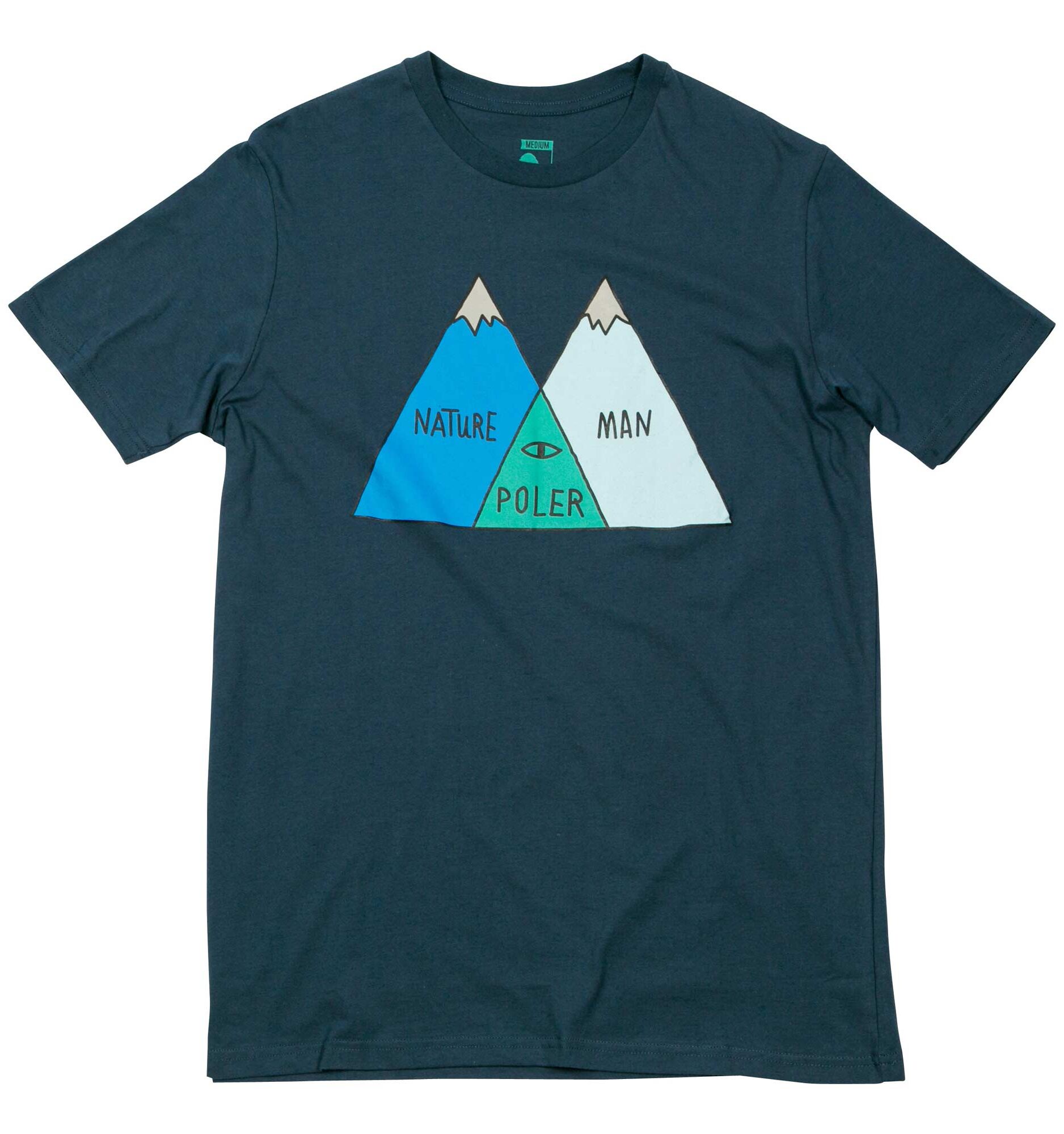 POLER T-Shirt VENN blue steel POLER T-Shirt VENN, blue steel XL