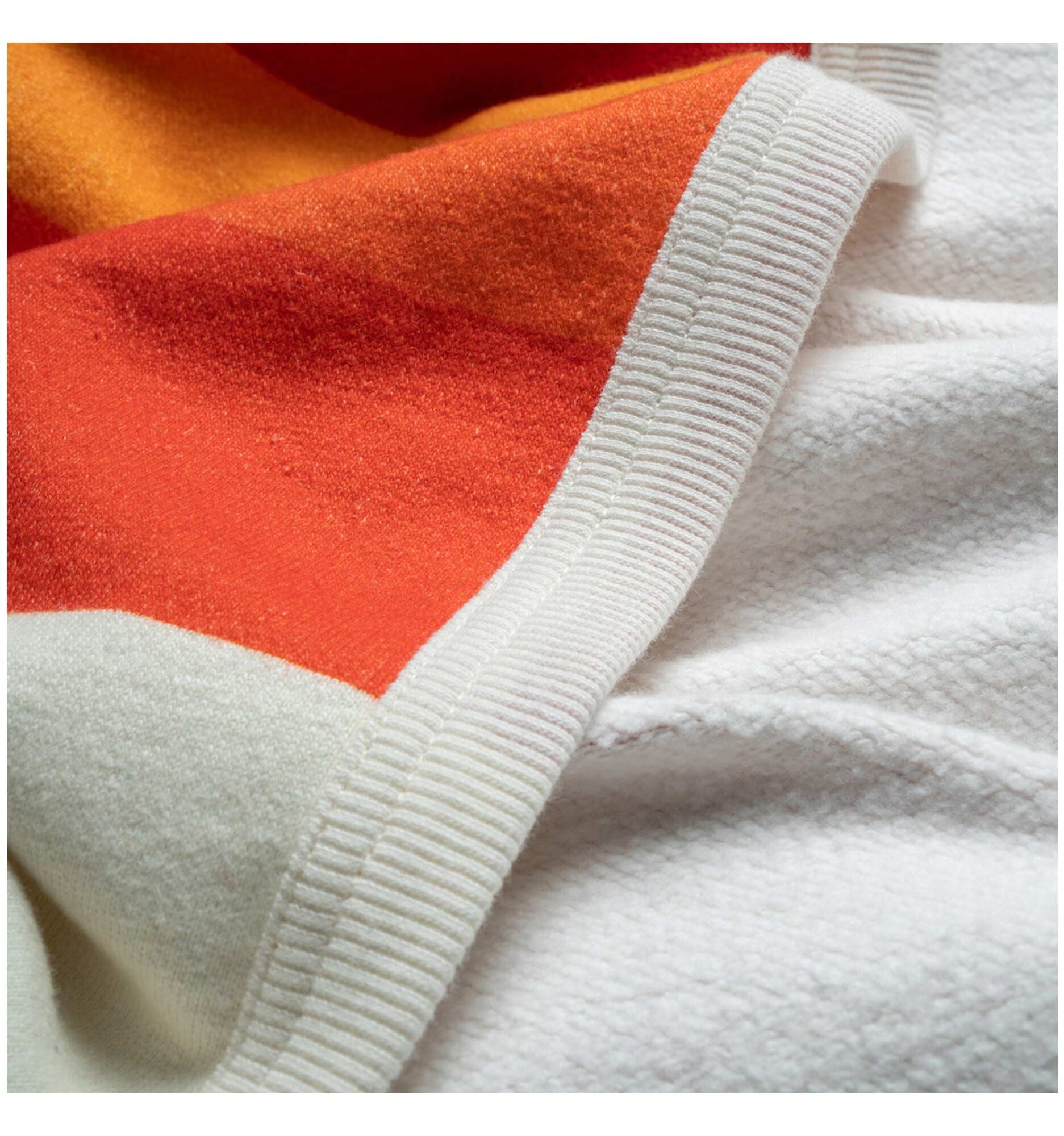 RUMPL Blanket COZYHEMP PRINTED / THROW, warm wave