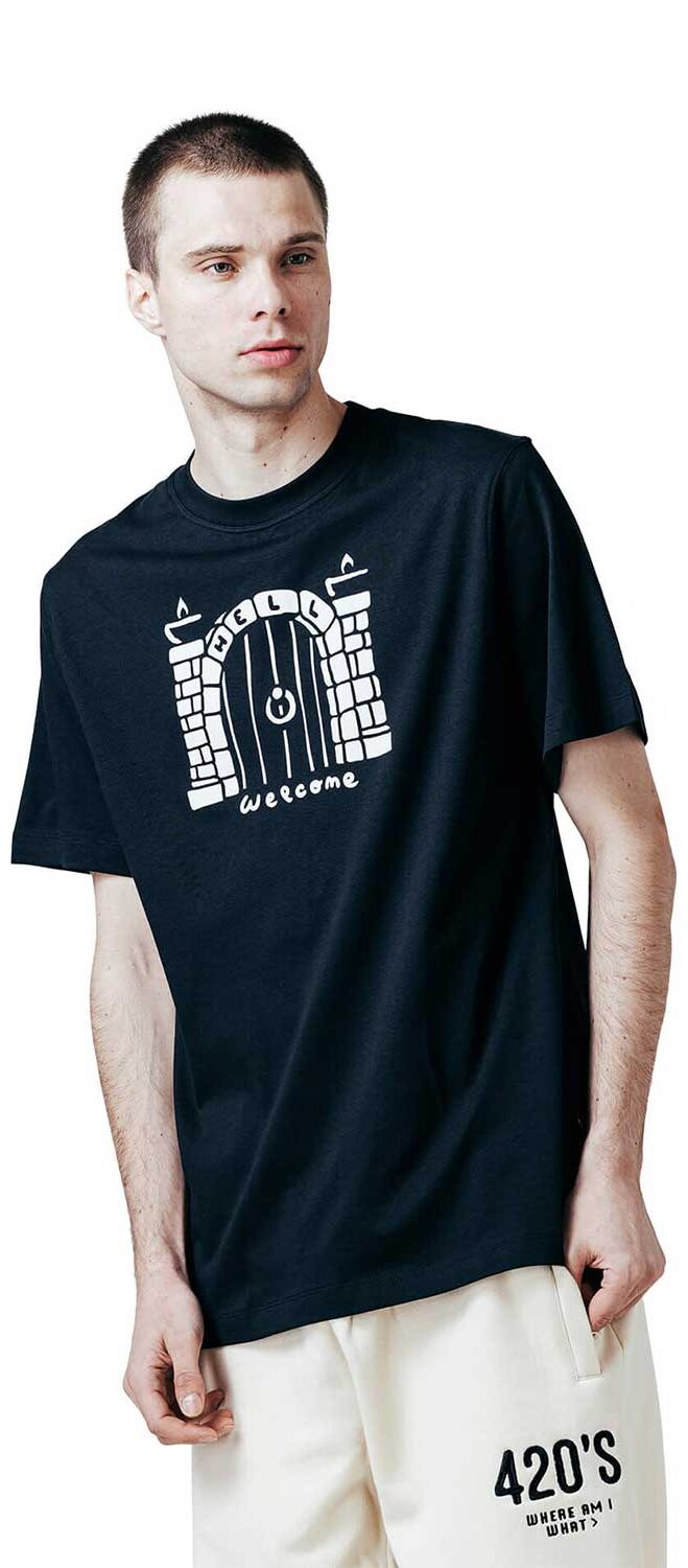 The Dudes Hellcome Classic T-Shirt - black The Dudes Hellcome Classic T-Shirt - black