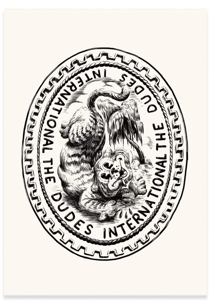 The Dudes Dudes International Unlimited Print - white The Dudes Dudes International Unlimited Print - white
