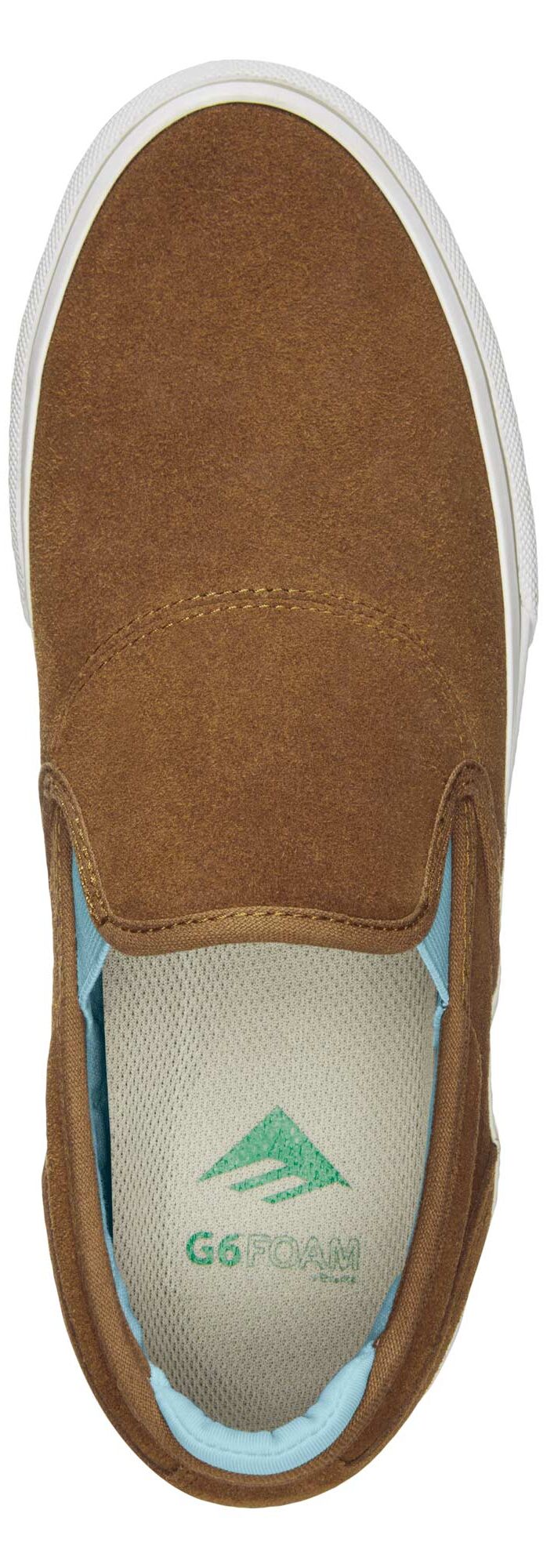 EMERICA Shoe WINO G6 SLIP-ON bro/blu, brown/blue 9