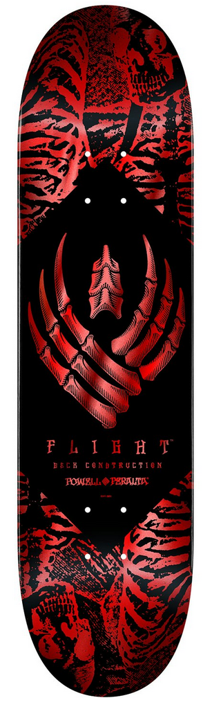 Powell-Peralta Flight Pro Shape 243 K26 Skeleton Red Skateboard Deck 8.38