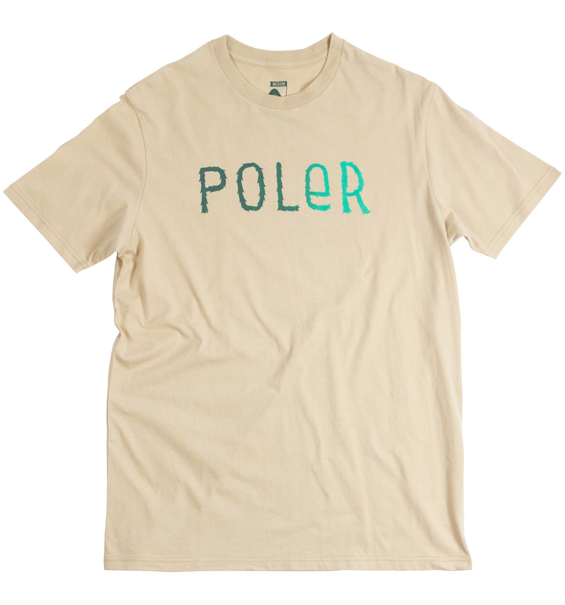 POLER T-Shirt FURRY FONT stone POLER T-Shirt FURRY FONT, stone L