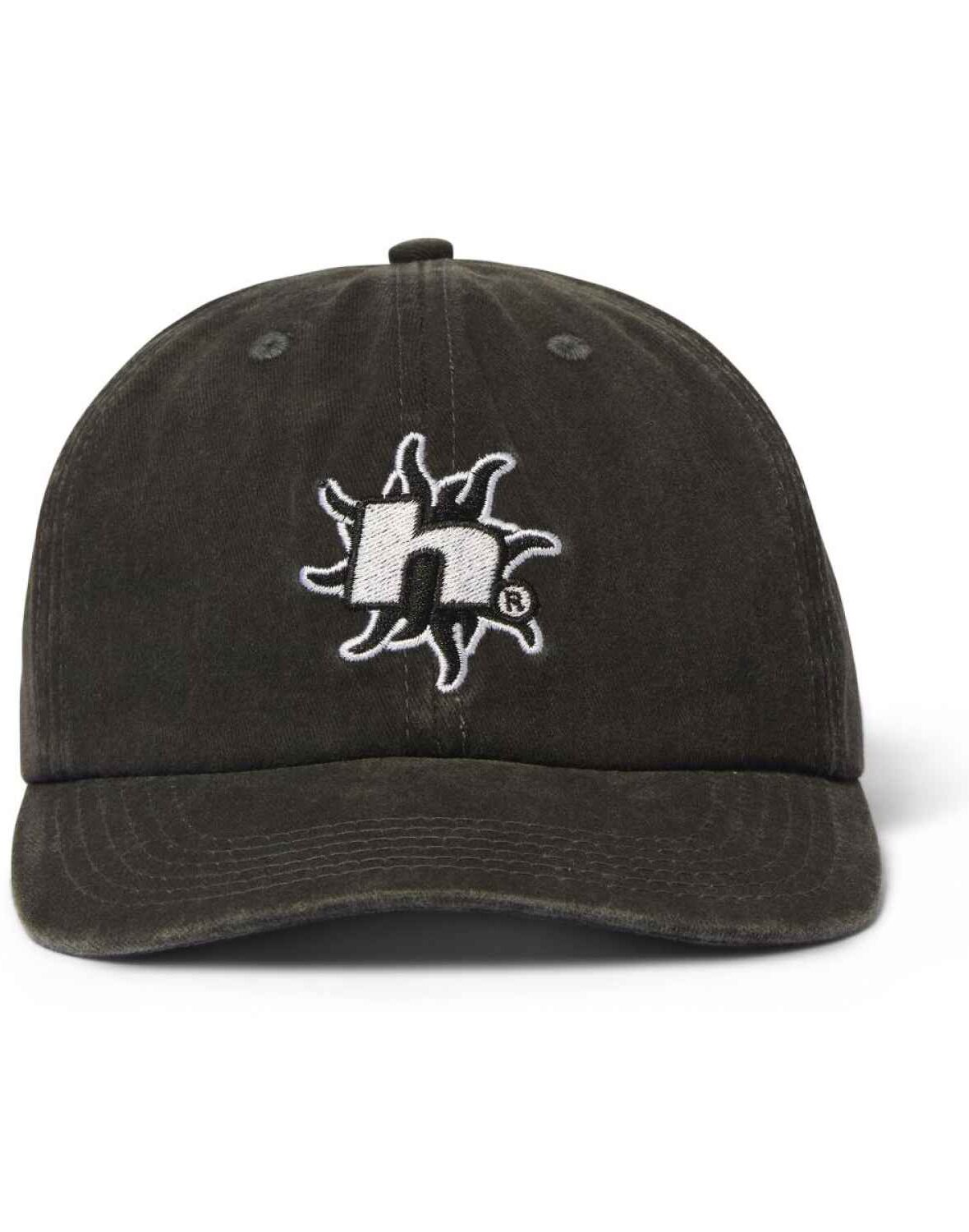 HUF Sol Denim 6 Panel Cv Washed Hat - washed black