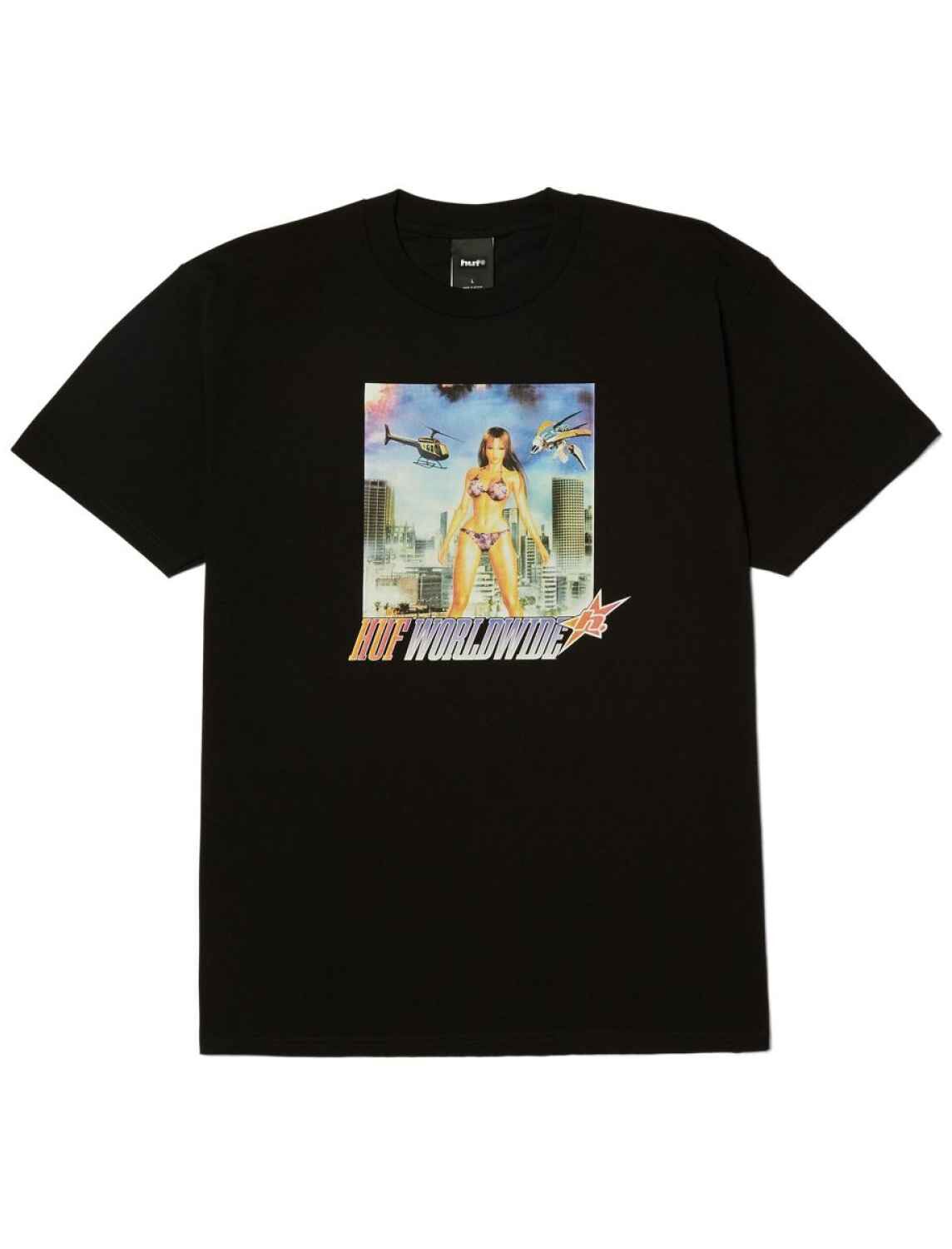 ts02688-black-1 HUF In The Skies T-Shirt - black XXL