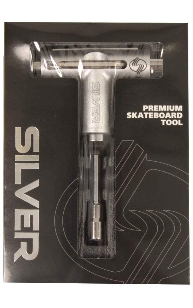 Silver Metalic Silver Skate Tool