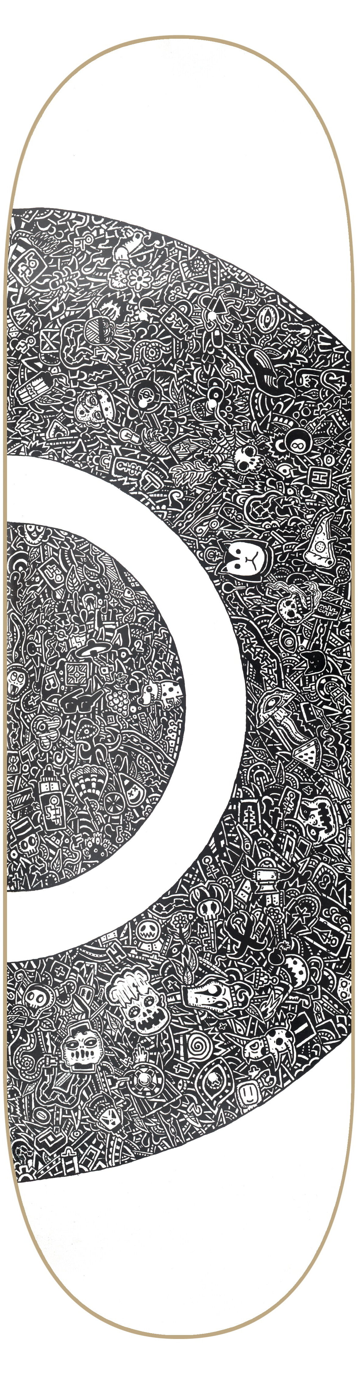 Curare Timo Ladage Art Print #2 LTD Skateboard Deck Curare Timo Ladage Art Print #2 LTD Skateboard Deck
