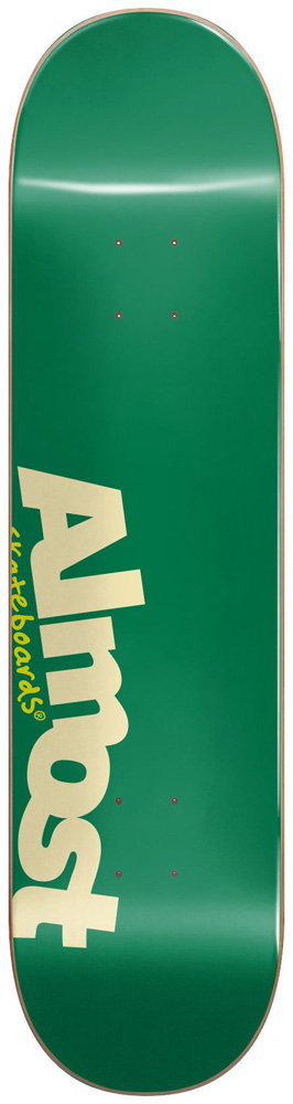 Almost Skateboard Deck Team Most HYB Green 8,25