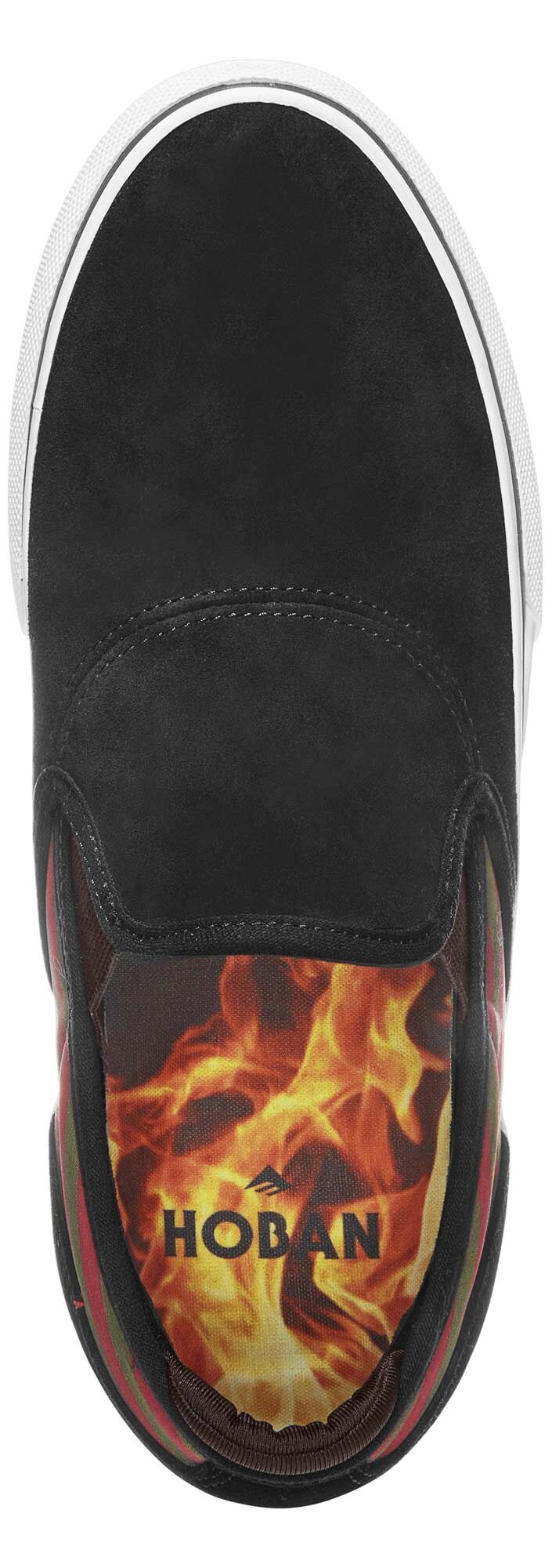 EMERICA Shoe WINO G6 SLIP-ON bla/oli/red, balck/olive/red 9