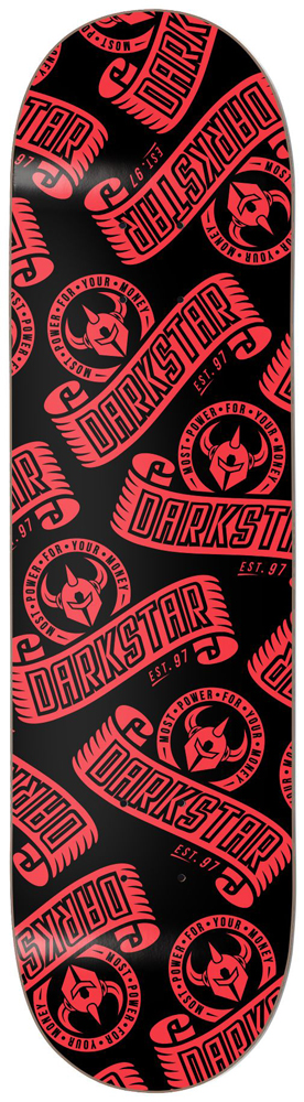 Darkstar Skateboard Deck Team ARC RHM Neon Red 8