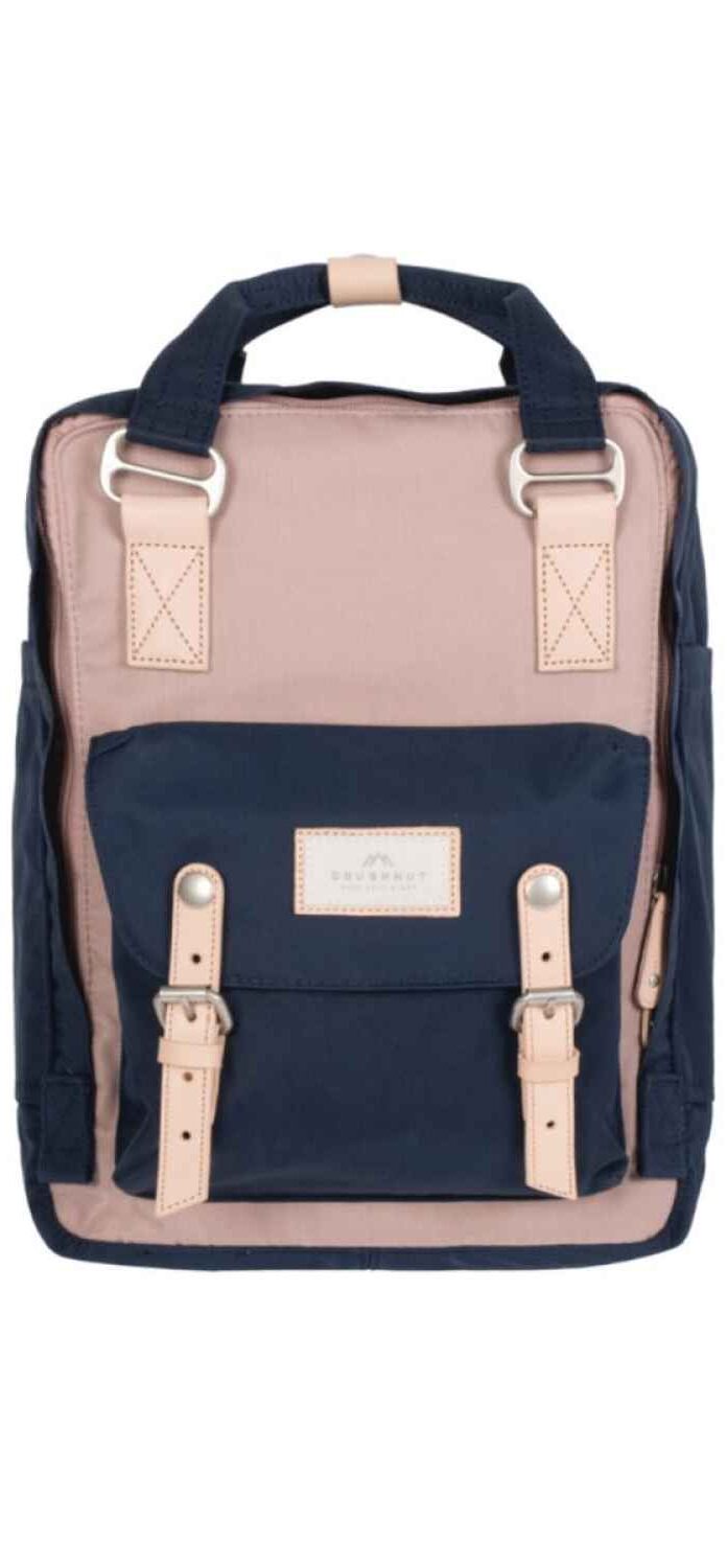 D010-8969-F-1 Doughnut Macaroon Rucksack - light pink navy