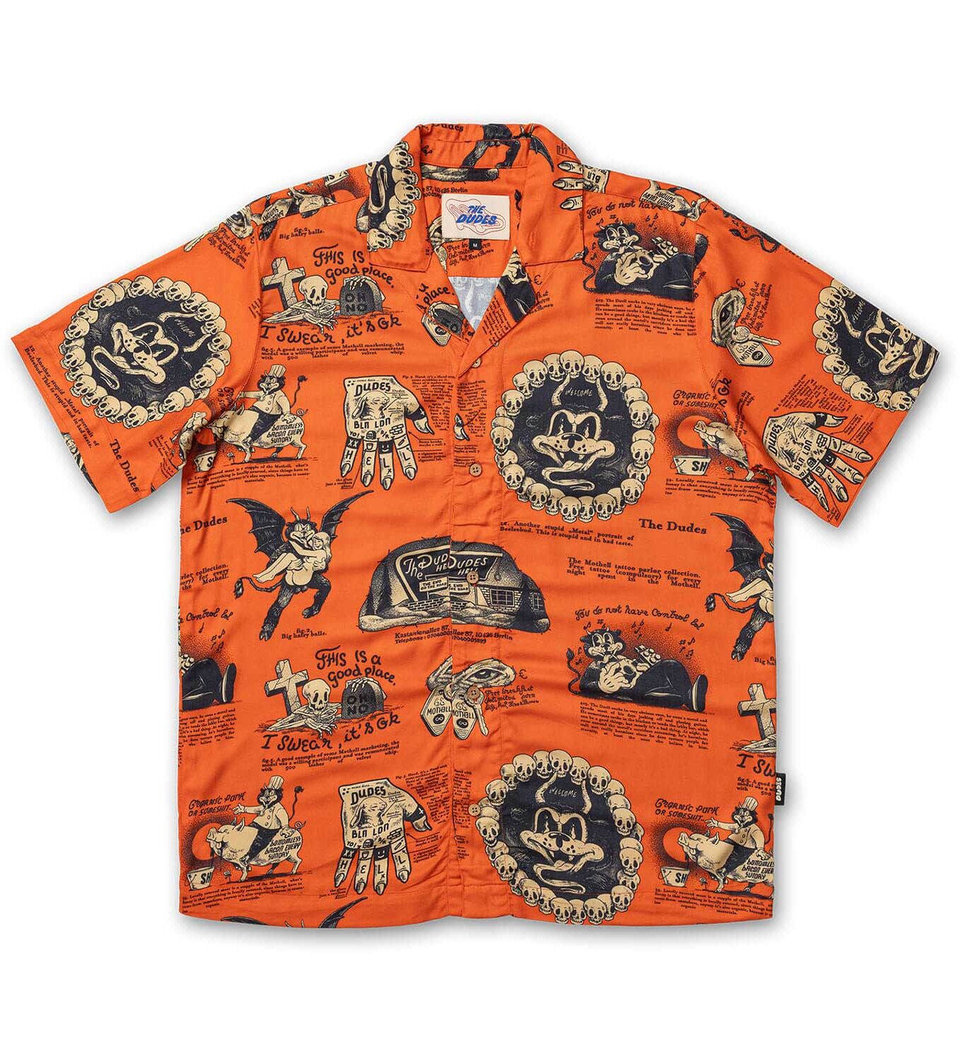 The Dudes Beelzebud Red Hawaiian Shirt - Multicolor