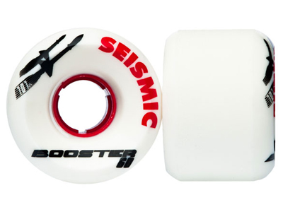 Seismic Skateboard Wheels Booster White 60mm 101A Seismic Skateboard Wheels Booster White 60mm 101A