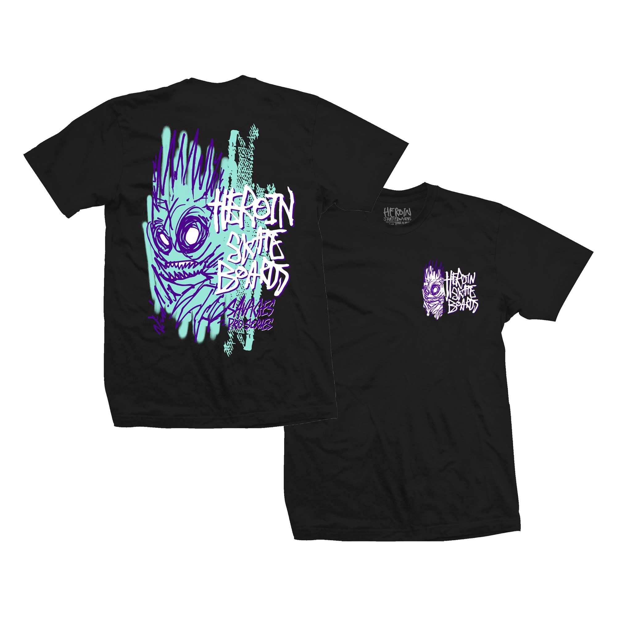 T-Shirt HEROIN SAVAGES noir