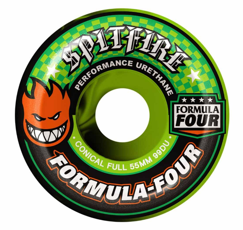 Spitfire Skateboard Rollen F4 Conical Full Color Up Swirl 99A 53mm