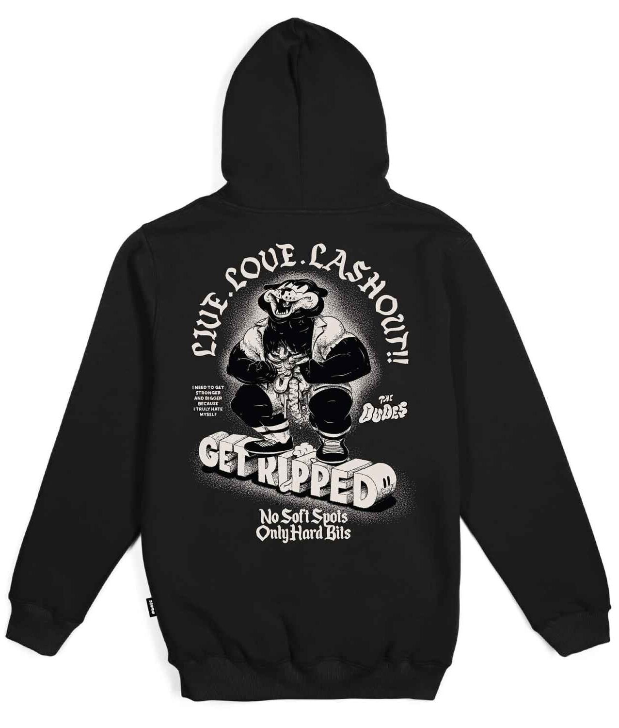 The Dudes Ripped Seasonal Hoodie - black