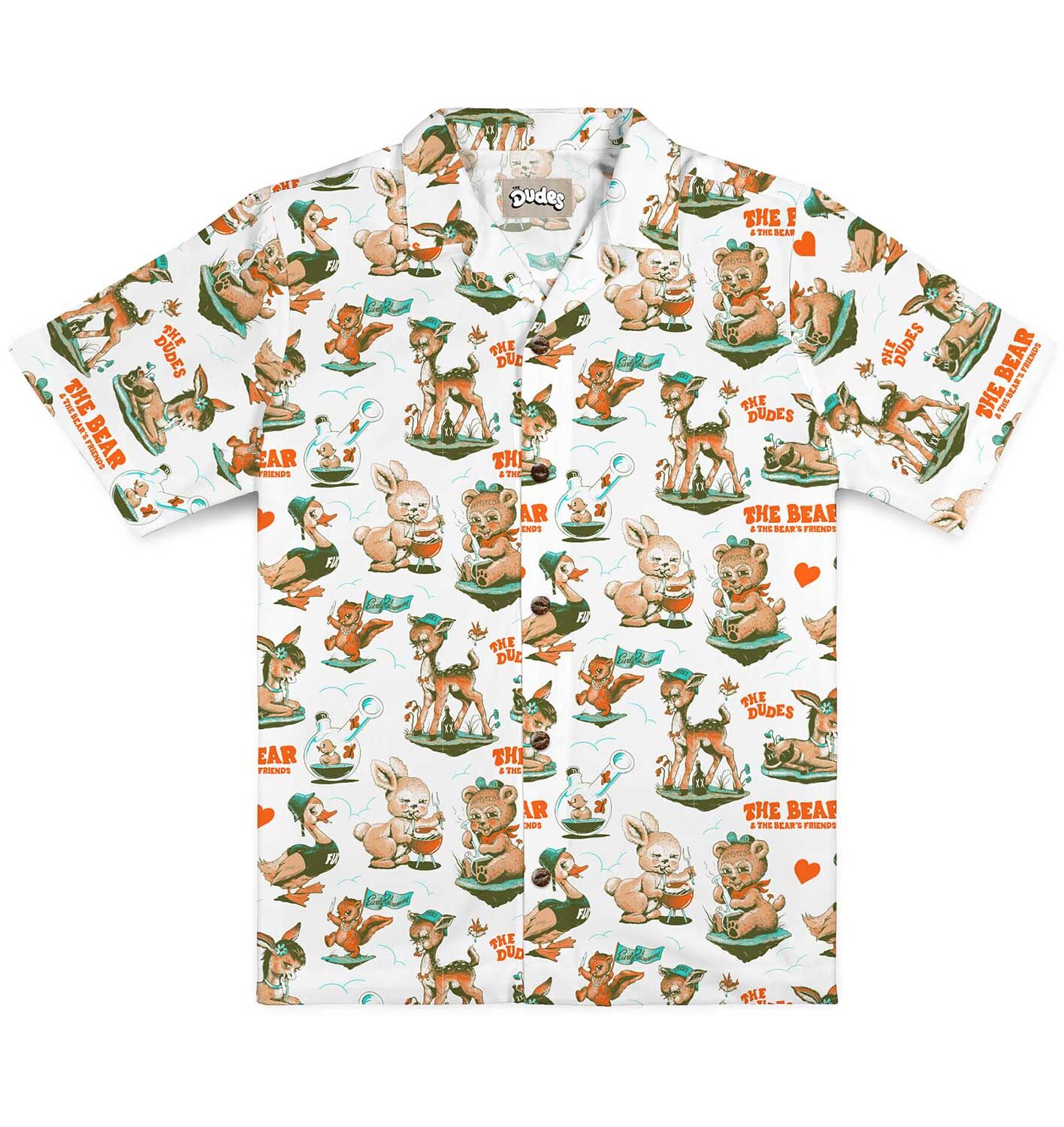 The Dudes Wasted Dudes Hawaiian Shirt - blanc cassé The Dudes Wasted Dudes Hawaiian Shirt - blanc cassé