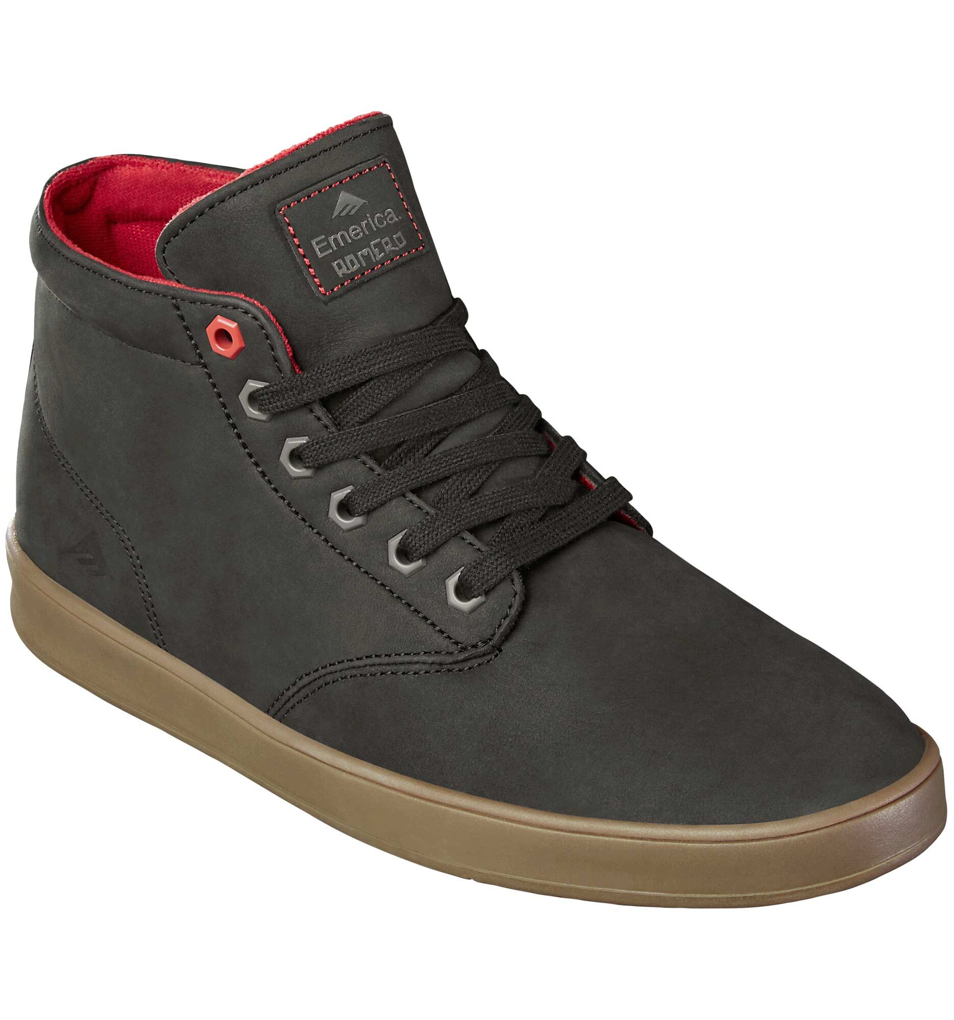 EMERICA Shoe ROMERO LACED HIGH X BILTWELL bla/gum black/gum EMERICA Shoe ROMERO LACED HIGH X BILTWELL bla/gum, black/gum 12