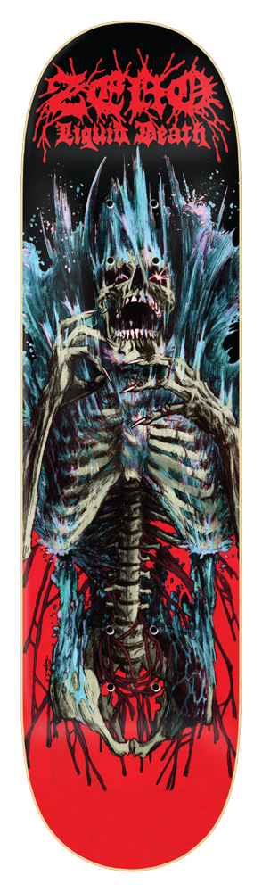 Zero Skateboard Deck Burmann Liquid Death 8,50
