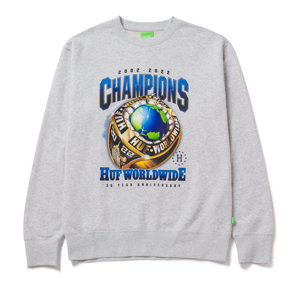 HUF Champions Pullover - athletic heather HUF Champions Pullover - athletic heather XXL