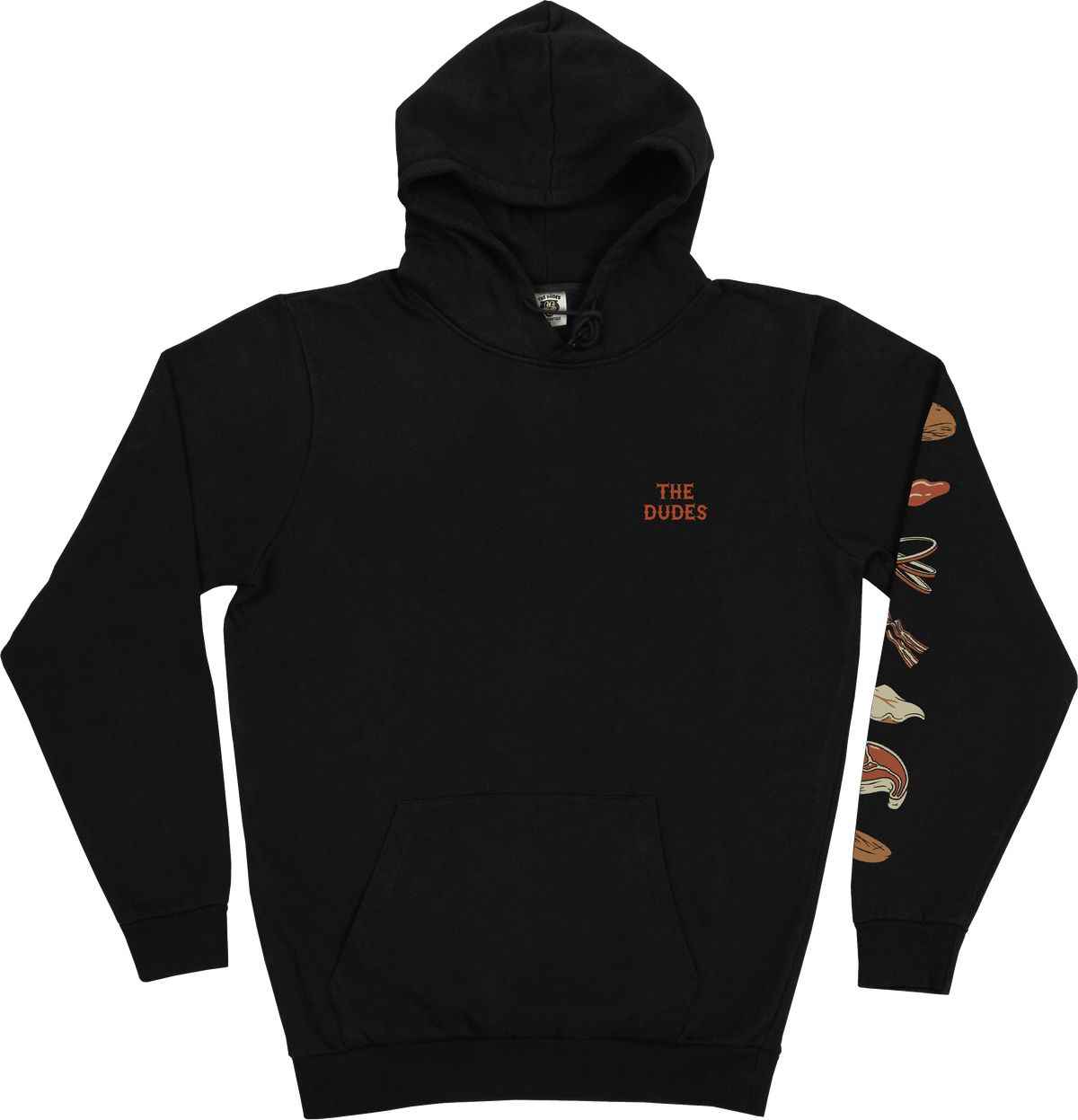 The Dudes Bacon & Cheese Classic Hoody Premium - black XXXL