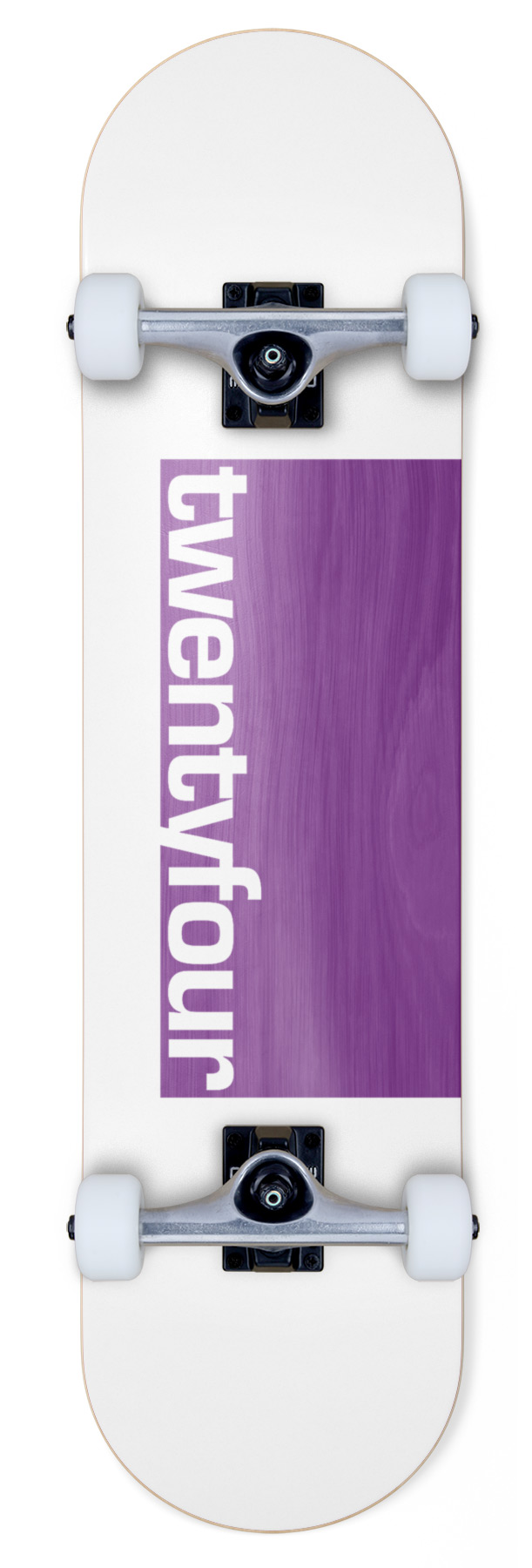 Skateshop24 komplett Skateboard - twentyfour white 8.50