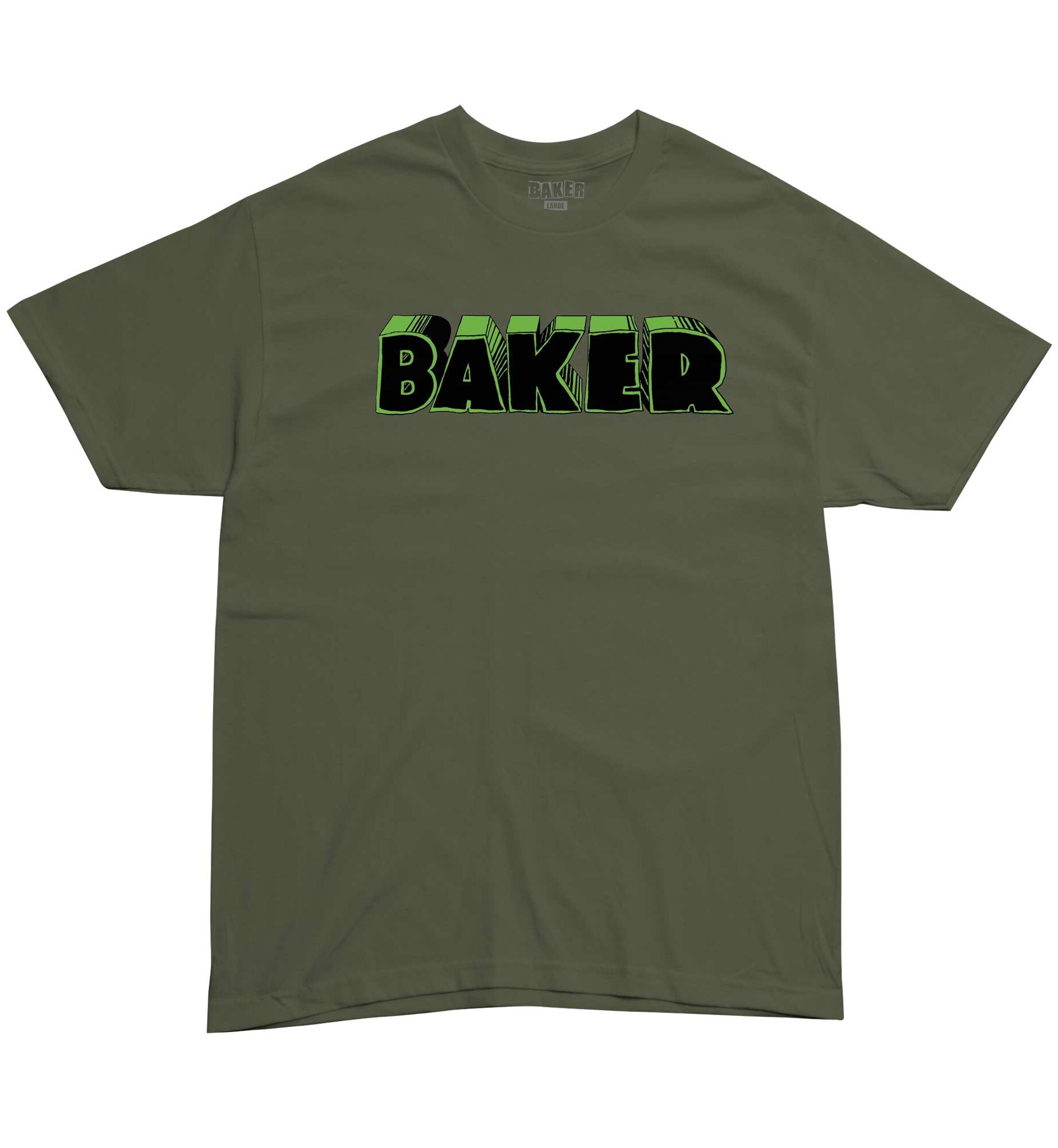 BAKER T-Shirt BOLD military green BAKER T-Shirt BOLD, military green L