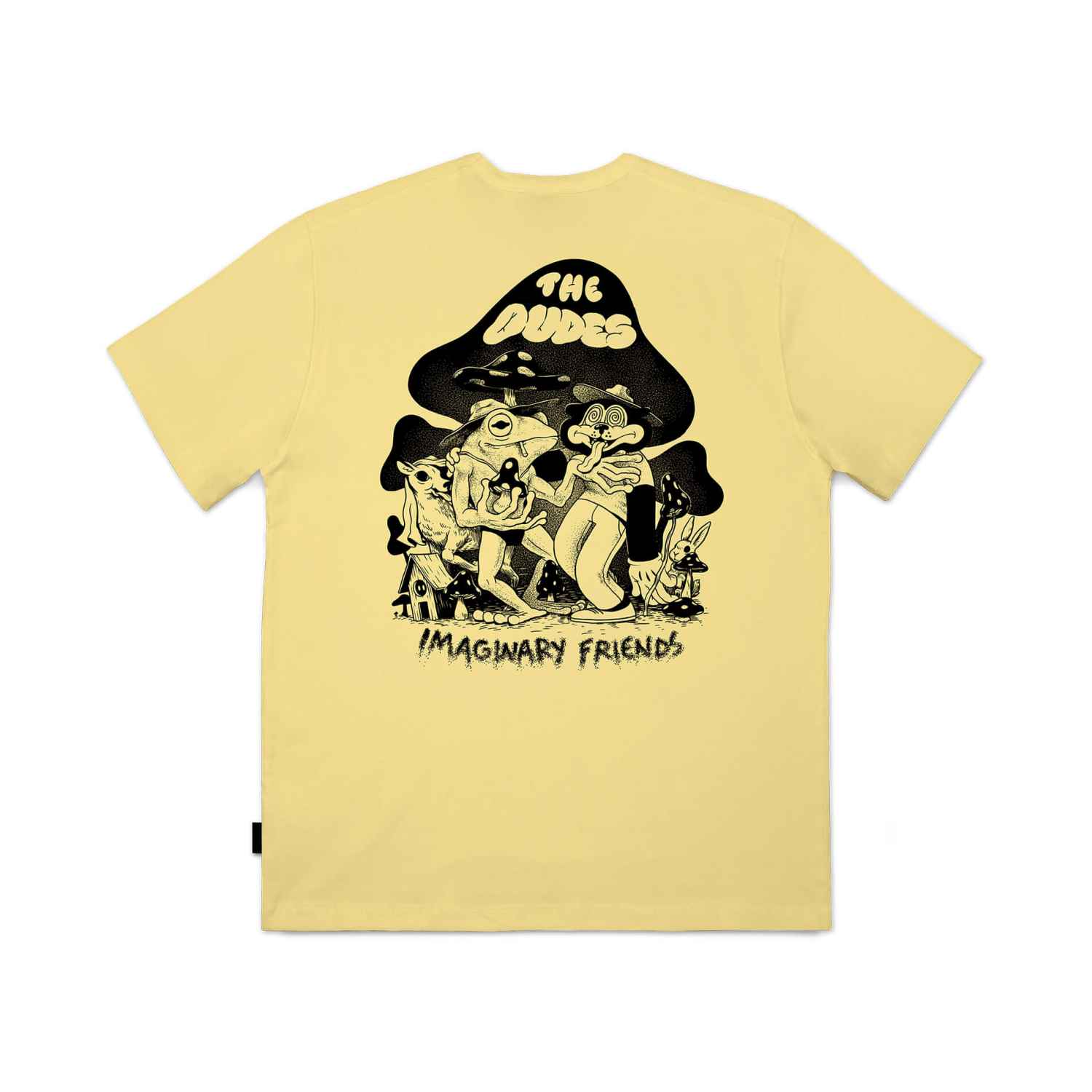 The Dudes Imaginary Friends Classic T-Shirt - custard