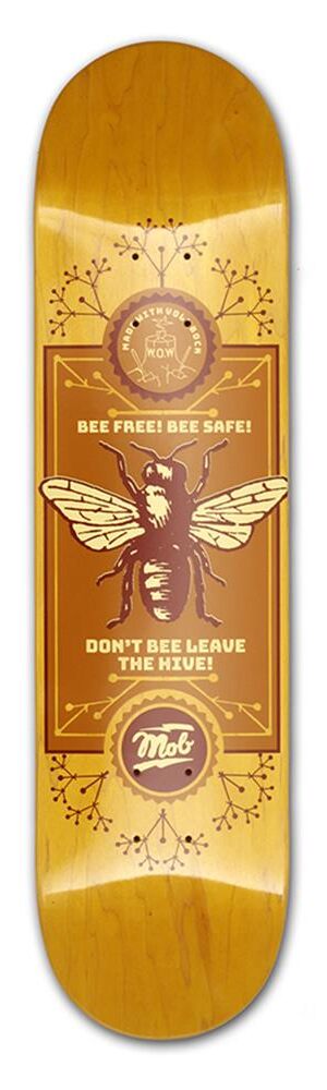 MOB Skateboards Bee Deck - 8.0 MOB Skateboards Bee Deck - 8.0