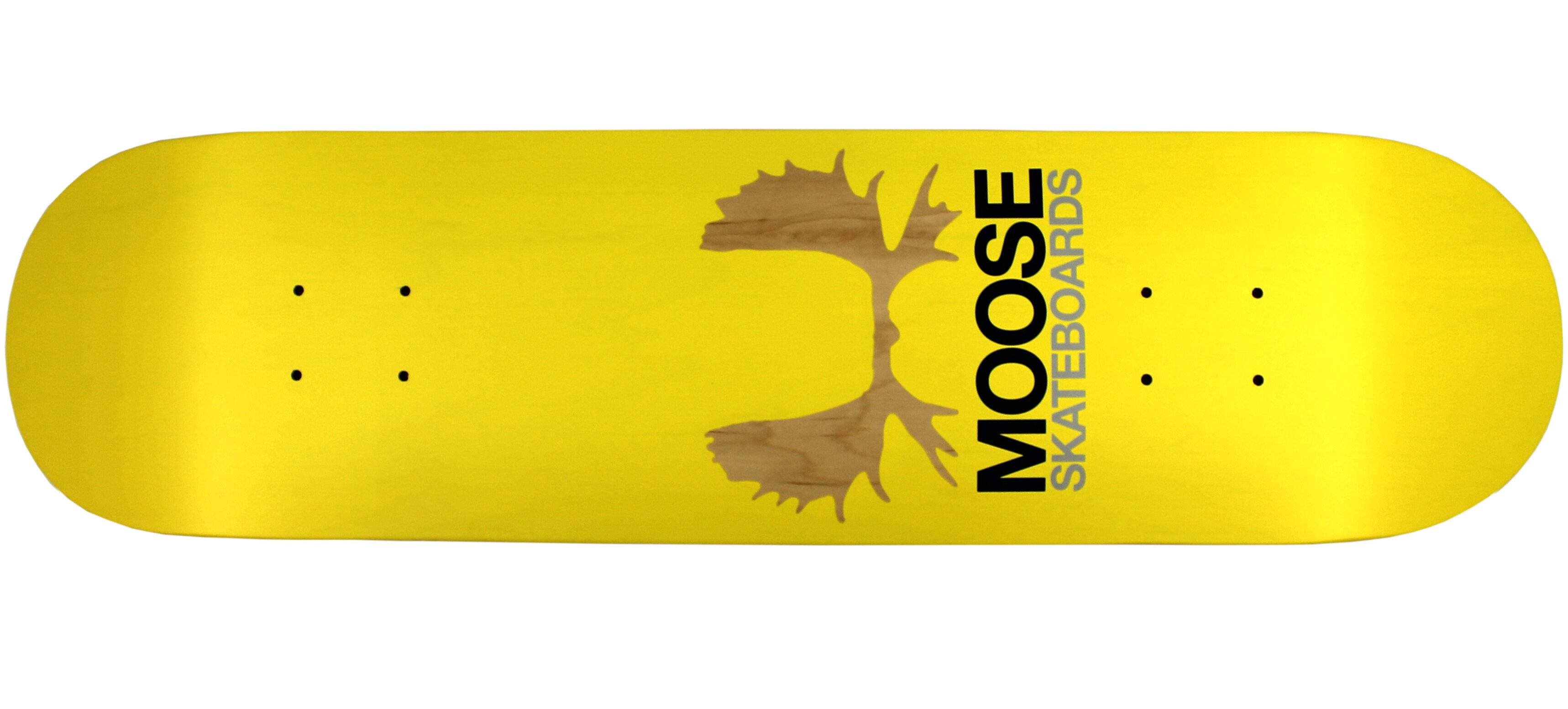 Moose Skateboard Deck Antlers Yellow