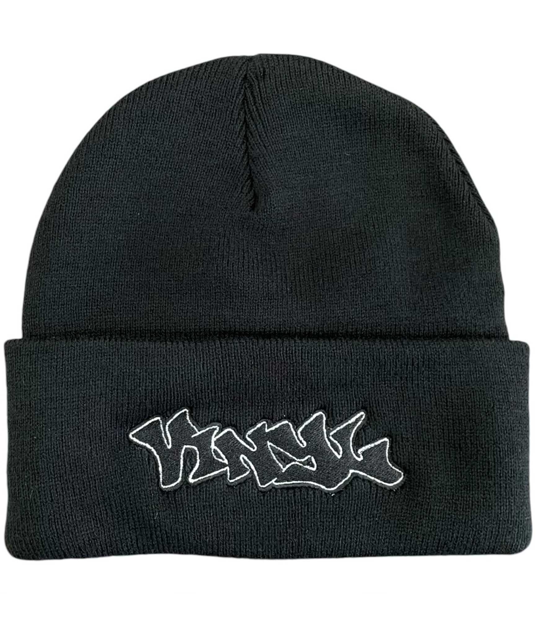 VINYL Beanie GRAFFITI, black