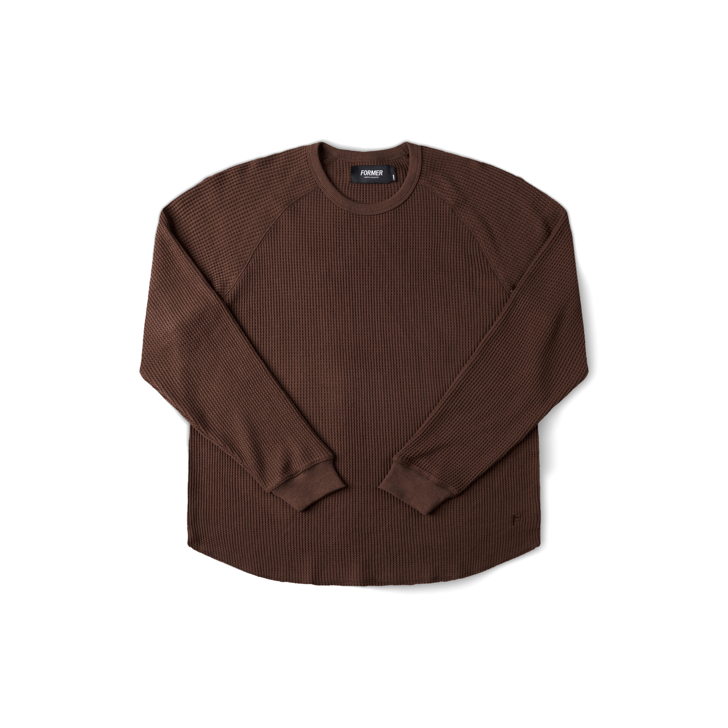 fkn-26102-brwn-1 Former Ag Raglan Waffle - brown XXL