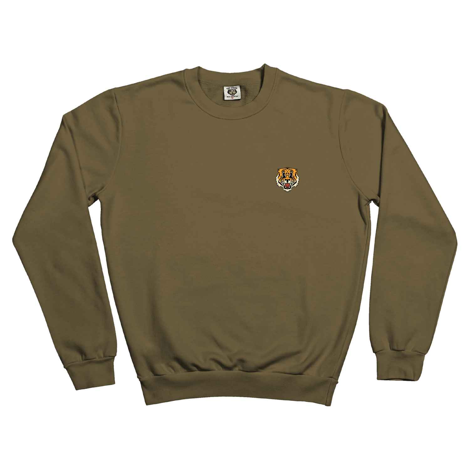 10031881-1 The Dudes Solo Tiger Classic Sweatshirt - British khaki XXXL