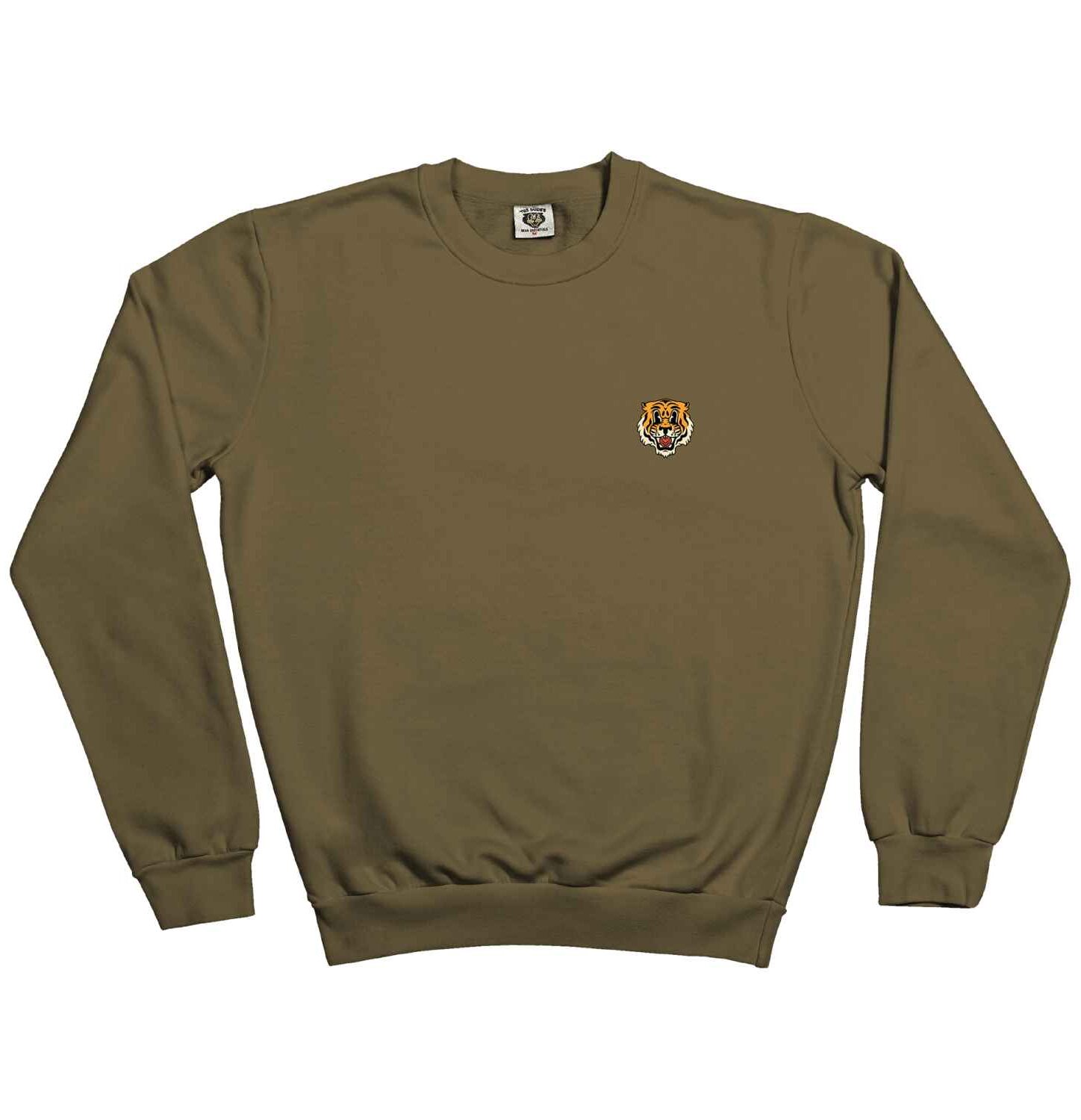 10031881-1 The Dudes Solo Tiger Classic Sweatshirt - British khaki XXXL