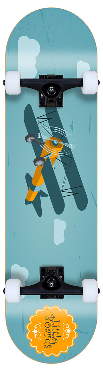 Little Boards Plane Kids Komplettboard 6.5 Airplane – Kids Skateboard 7.0"