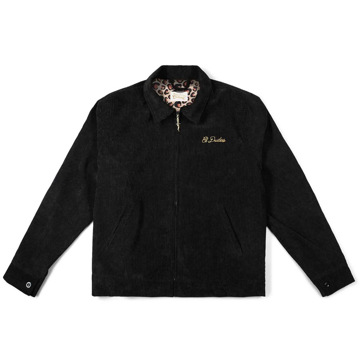 The Dudes El Dudes Jacke Tom Cord - black XS The Dudes El Dudes Jacke Tom Cord - black XXXL