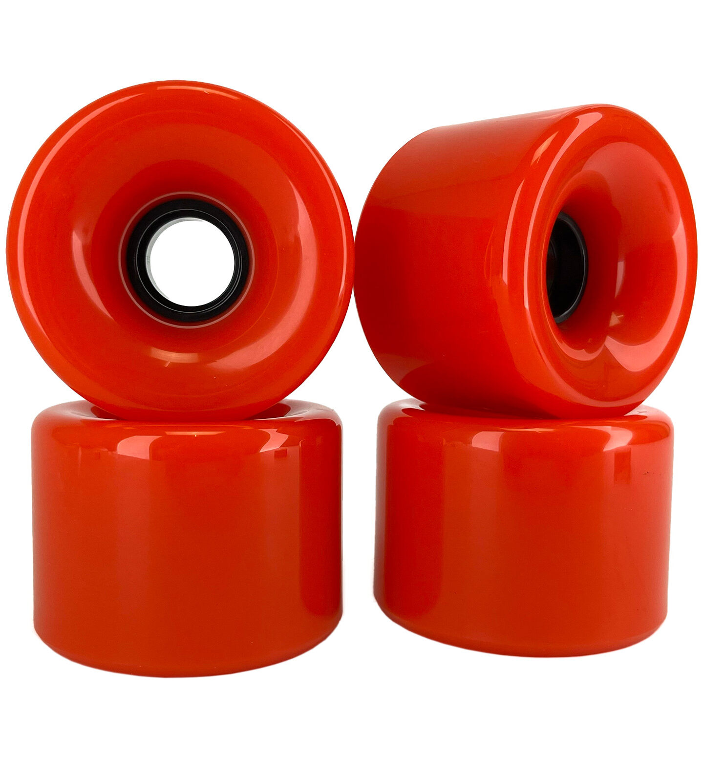 Blank Longboard Wheels Orange 76mm 80a